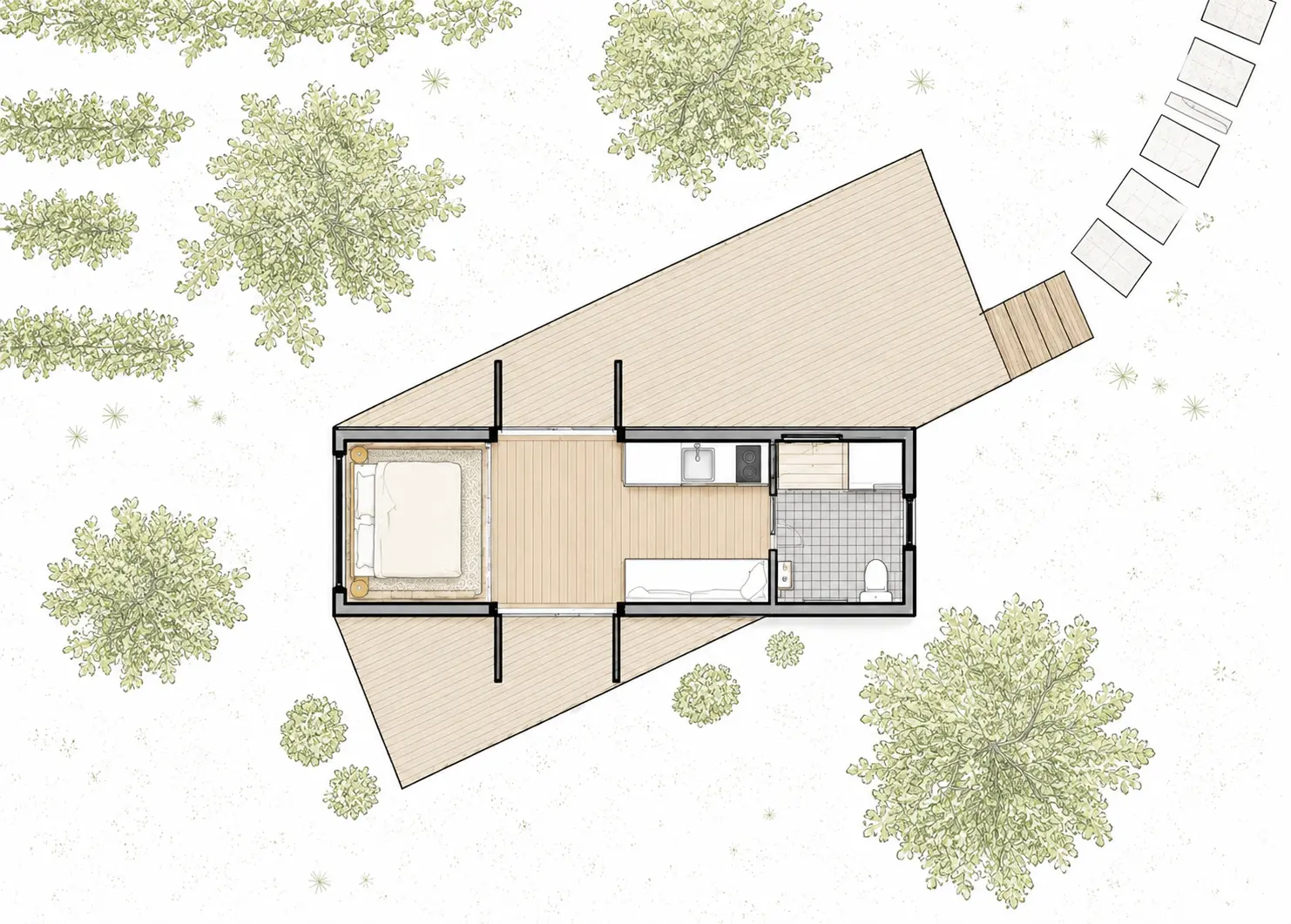 Mountain Cabin Floor Plan